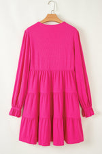 Mini Jurk met Gebreide V-hals - Mini Dresses - Jurkjes.co