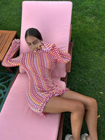 Mini Jurk met Gehaakt Patroon - Mini Dresses - Jurkjes.co