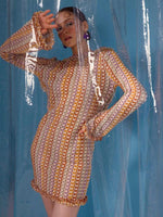 Mini Jurk met Gehaakt Patroon - Mini Dresses - Jurkjes.co