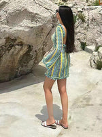 Mini Jurk met Gehaakt Patroon - Mini Dresses - Jurkjes.co