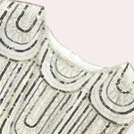 Mini Jurk met Geometrisch Paillettenpatroon - CB - Dresses - Jurkjes.co