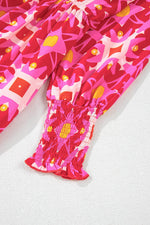 Mini Jurk met Geometrisch Patroon - Mini Dresses - Jurkjes.co