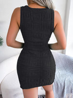 Mini Jurk met Geometrisch Patroon - Mini Dresses - Jurkjes.co