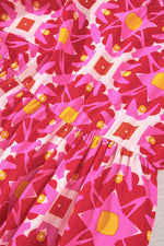 Mini Jurk met Geometrisch Patroon - Mini Dresses - Jurkjes.co