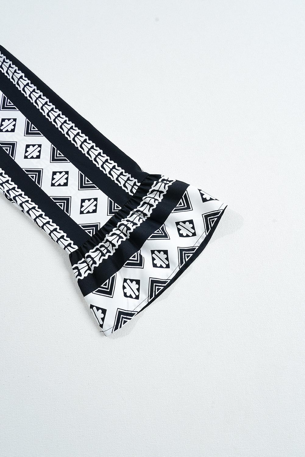 Mini Jurk met Geometrische Print - Mini Dresses - Jurkjes.co