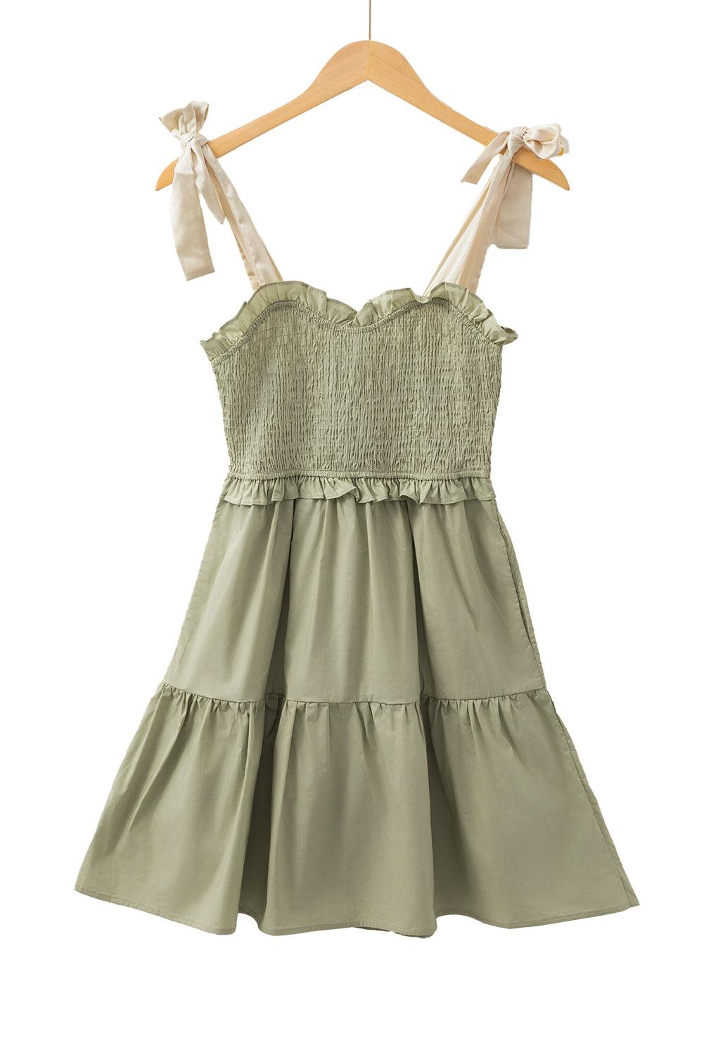 Mini Jurk met Gerimpelde Bodice - Mini Dresses - Jurkjes.co