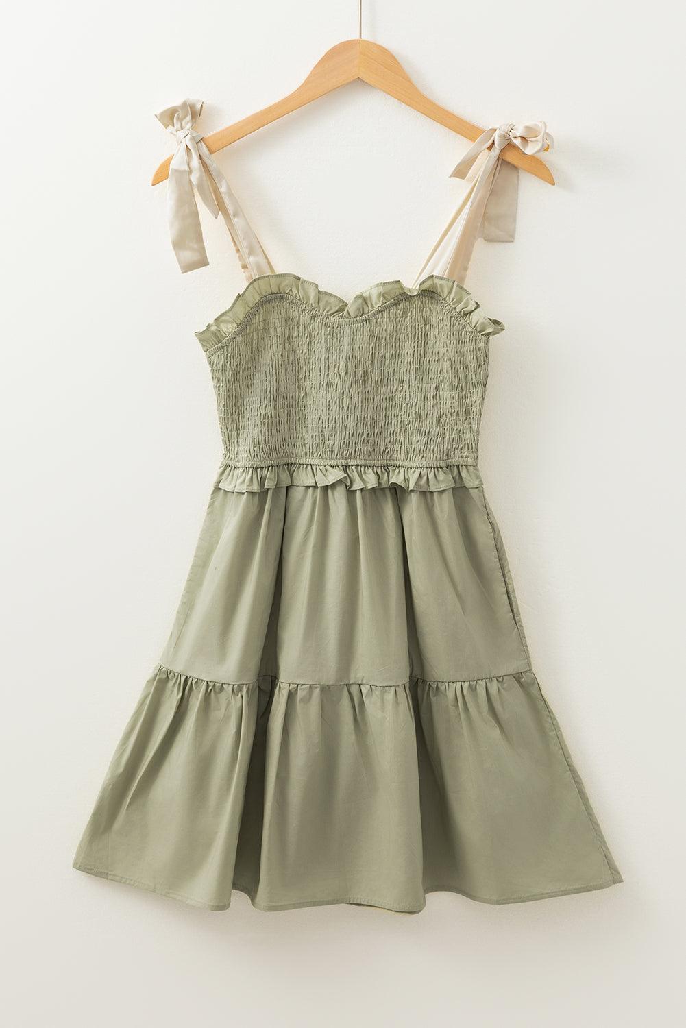 Mini Jurk met Gerimpelde Bodice - Mini Dresses - Jurkjes.co