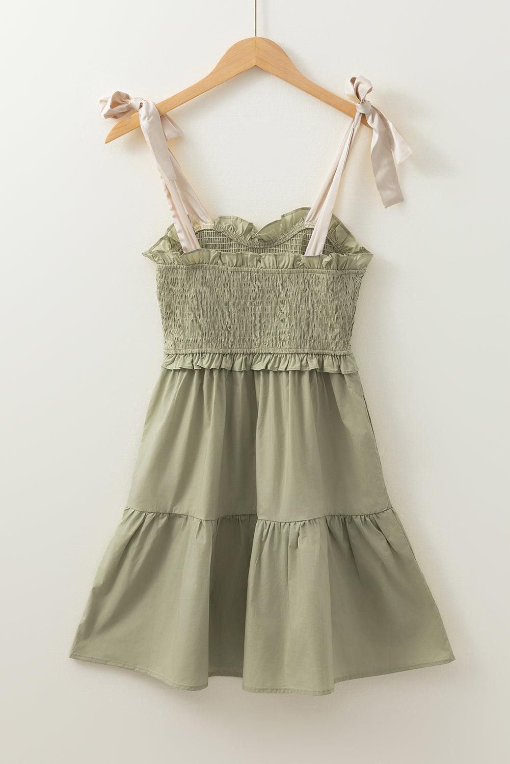 Mini Jurk met Gerimpelde Bodice - Mini Dresses - Jurkjes.co
