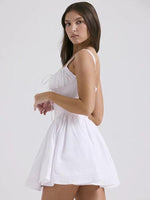 Mini Jurk met Gerimpelde Buste - Mini Dresses - Jurkjes.co