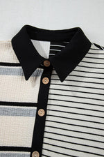 Mini Jurk met Gestreept Colorblock - Mini Dresses - Jurkjes.co