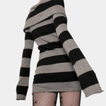 Mini Jurk met Gestreept Ontwerp - Women Summer Dress - Jurkjes.co