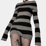 Mini Jurk met Gestreept Ontwerp - Women Summer Dress - Jurkjes.co