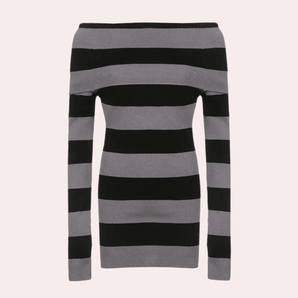 Mini Jurk met Gestreept Ontwerp - Women Summer Dress - Jurkjes.co
