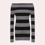 Mini Jurk met Gestreept Ontwerp - Women Summer Dress - Jurkjes.co