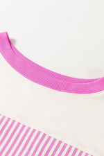 Mini Jurk met Gestreept Patchwork - Mini Dresses - Jurkjes.co