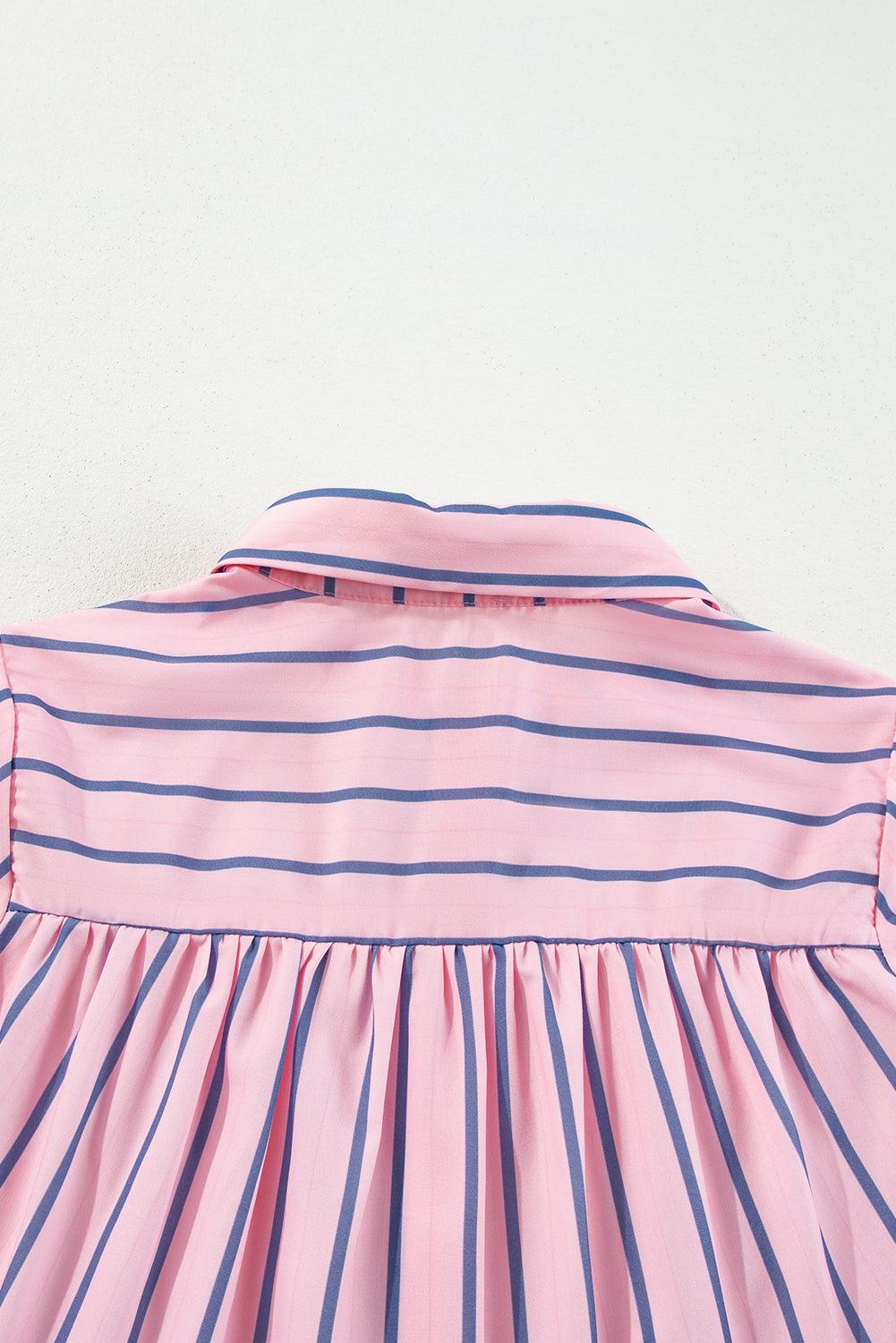 Mini Jurk met Gestreept Patroon - Mini Dresses - Jurkjes.co
