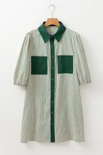 Mini Jurk met Gestreept Patroon - Mini Dresses - Jurkjes.co