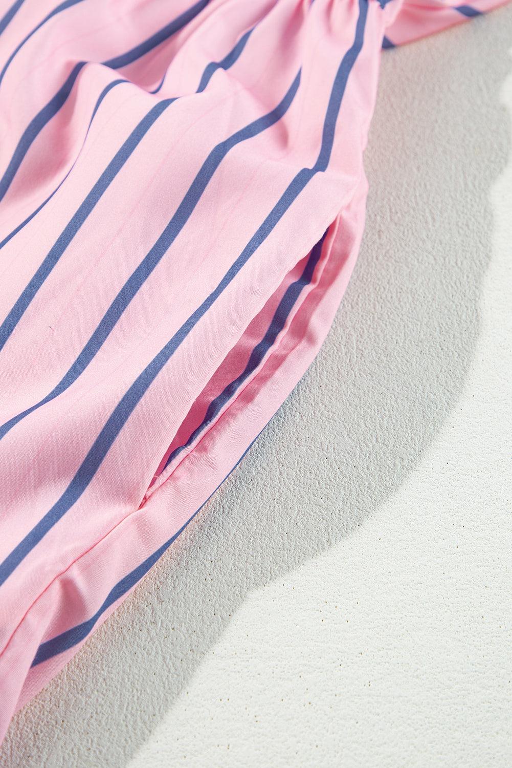 Mini Jurk met Gestreept Patroon - Mini Dresses - Jurkjes.co