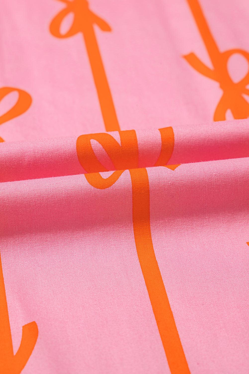 Mini Jurk met Gestreept Strikdetail - Mini Dresses - Jurkjes.co