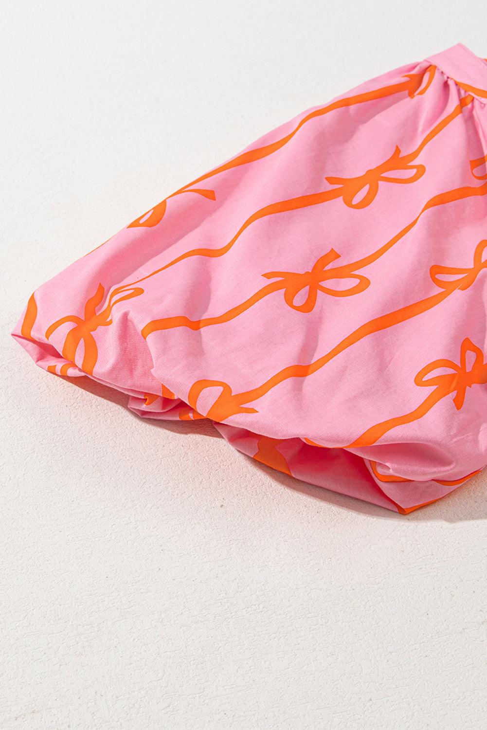 Mini Jurk met Gestreept Strikdetail - Mini Dresses - Jurkjes.co
