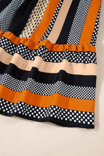 Mini Jurk met Gestreepte Stippenprint - Mini Dresses - Jurkjes.co