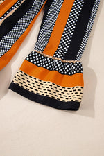 Mini Jurk met Gestreepte Stippenprint - Mini Dresses - Jurkjes.co