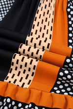 Mini Jurk met Gestreepte Stippenprint - Mini Dresses - Jurkjes.co