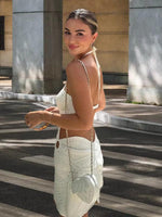 Mini Jurk met Halterhals en Open Taille - Mini Dresses - Jurkjes.co