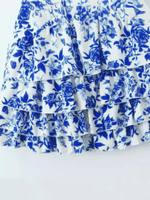 Mini Jurk met Halternek en Bloemenprint - Group9 - Jurkjes.co