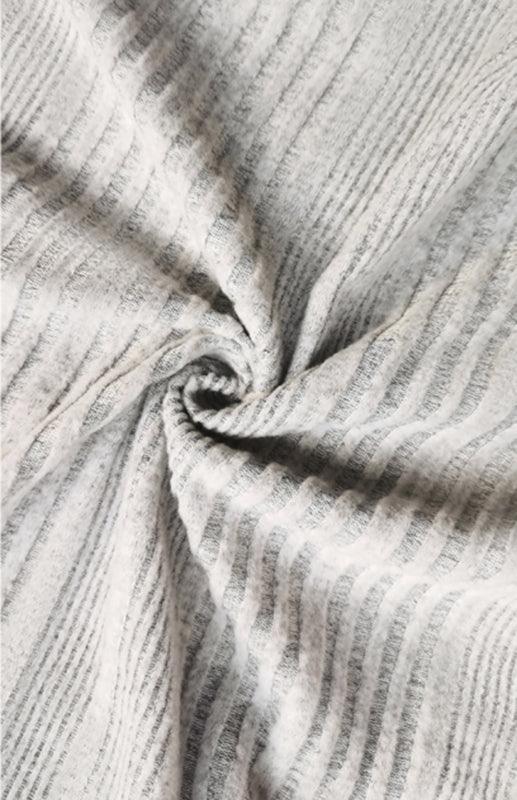 Mini Jurk met Hoog Gesloten Hals en Ribbelstructuur - Mini Dresses - Jurkjes.co