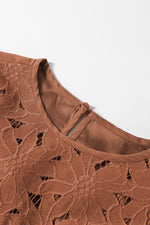 Mini Jurk met Kant en Gerimpeld Ontwerp - Mini Dresses - Jurkjes.co