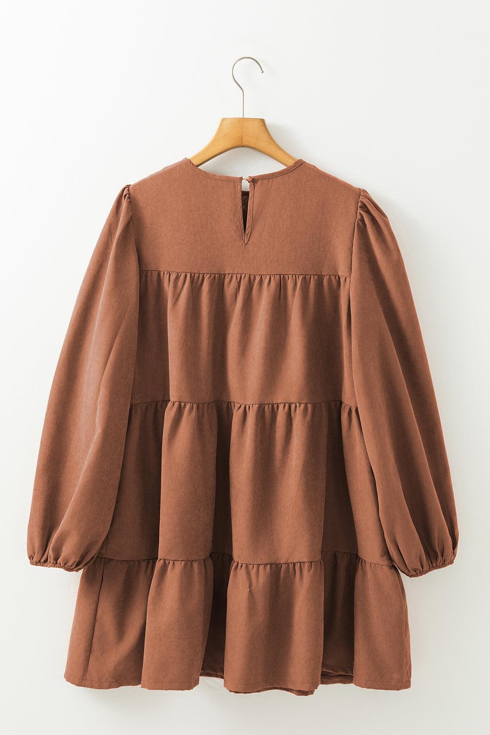Mini Jurk met Kant en Gerimpeld Ontwerp - Mini Dresses - Jurkjes.co
