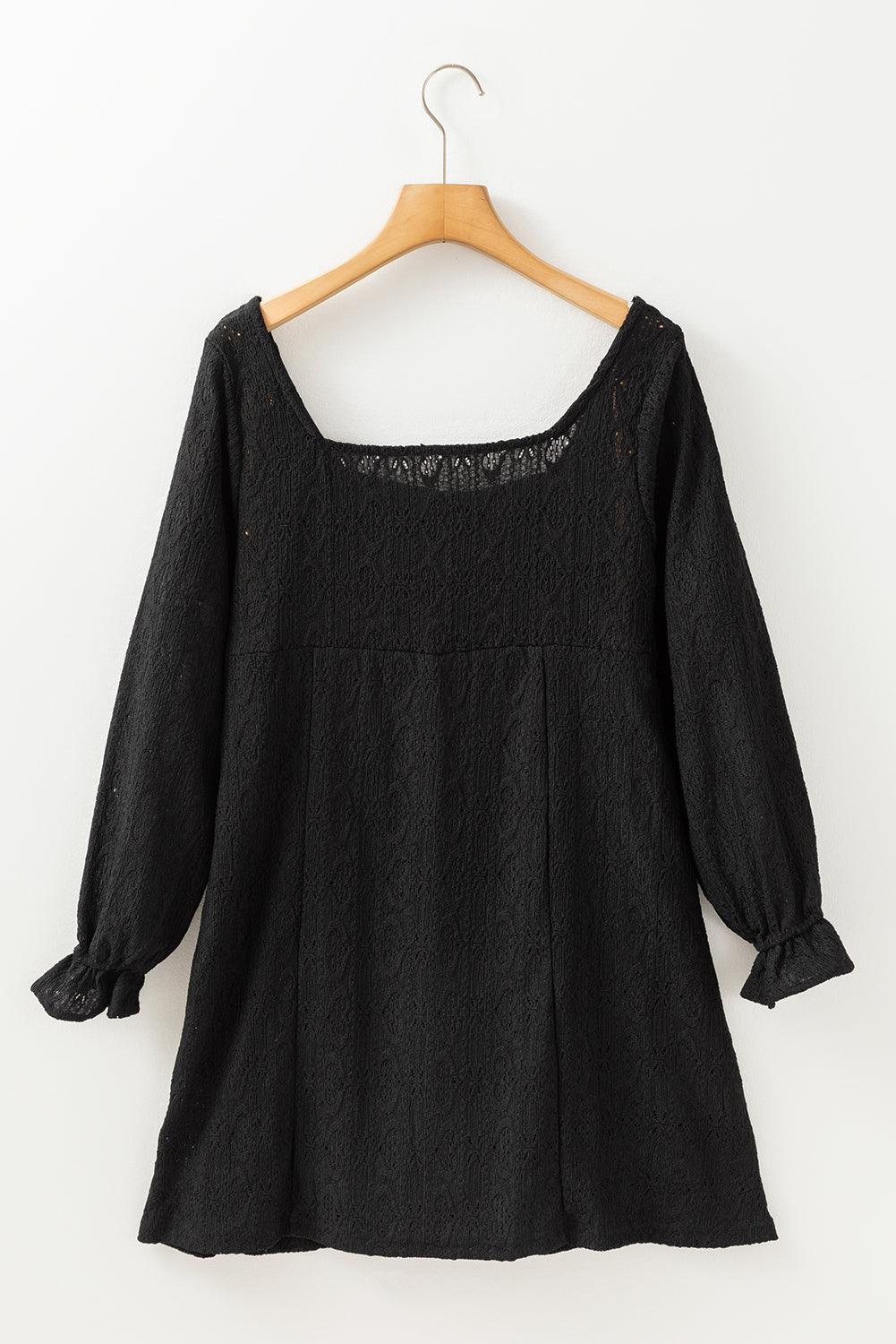 Mini Jurk met Kant en Knopen - Mini Dresses - Jurkjes.co