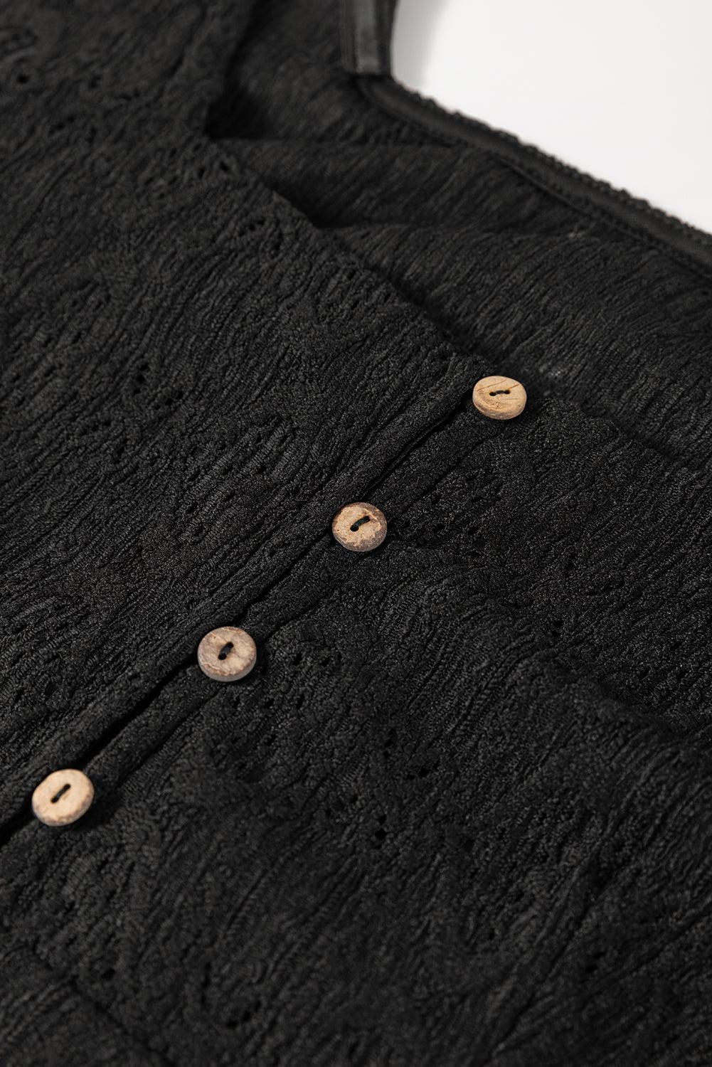 Mini Jurk met Kant en Knopen - Mini Dresses - Jurkjes.co