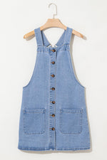 Mini-jurk met Knoopsluiting en Zakken - Mini Dresses - Jurkjes.co