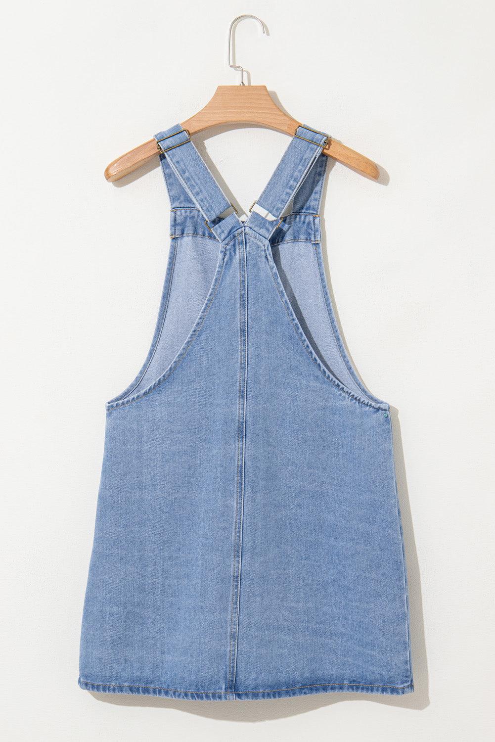 Mini-jurk met Knoopsluiting en Zakken - Mini Dresses - Jurkjes.co