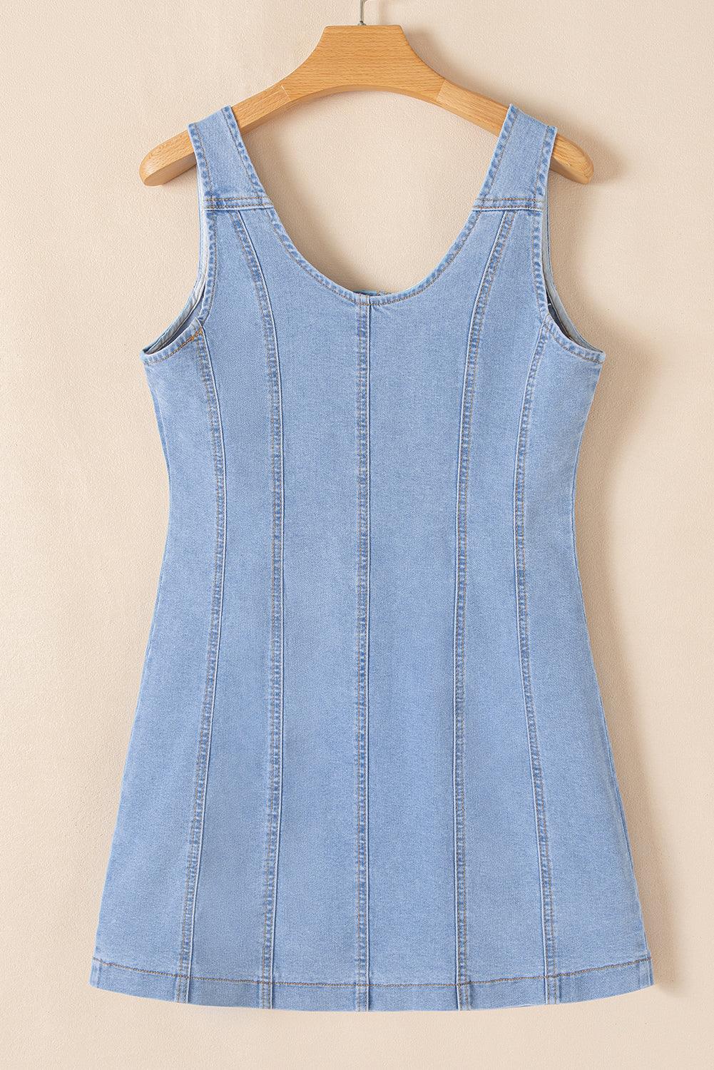 Mini Jurk met Knoopsluiting - Mini Dresses - Jurkjes.co