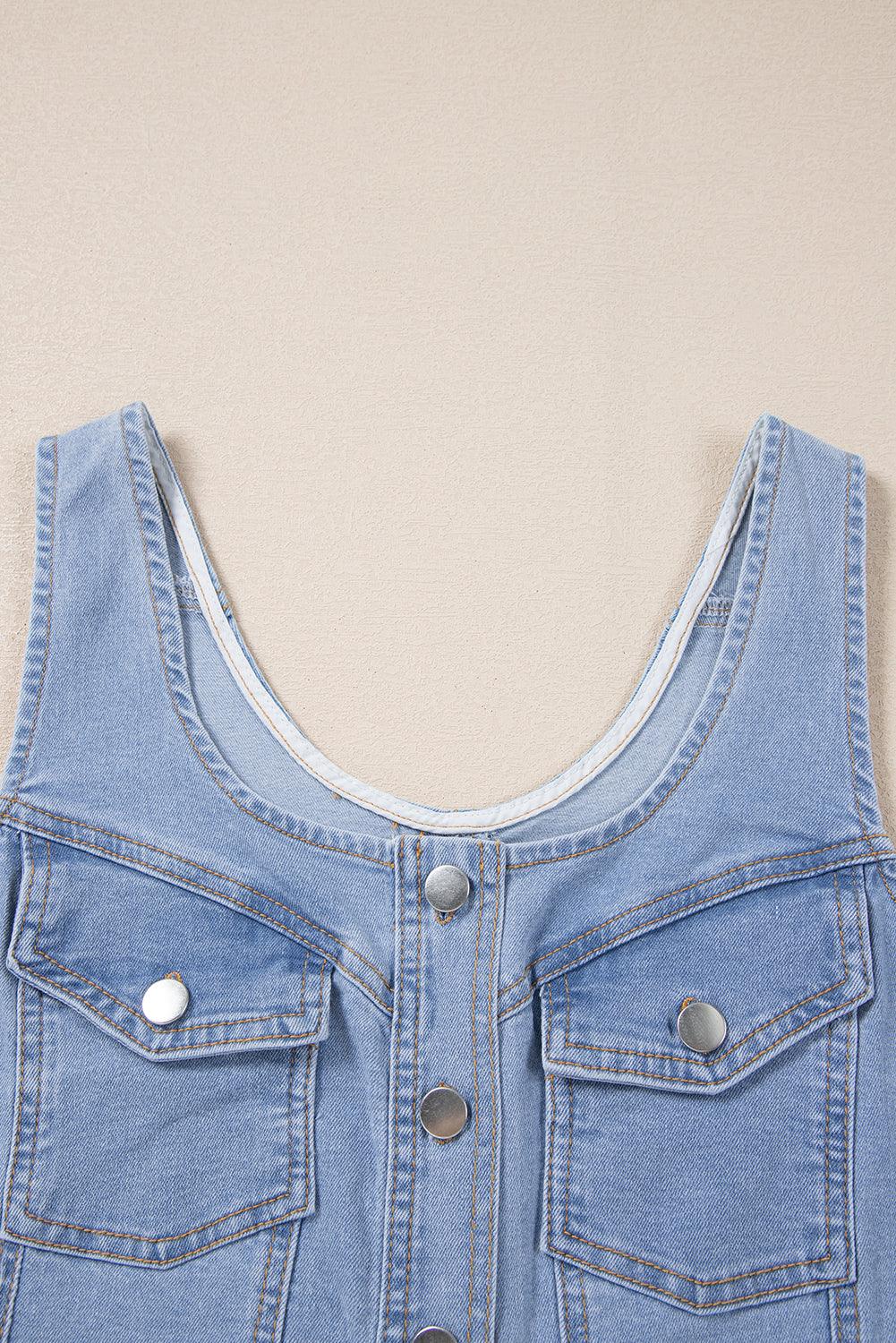 Mini Jurk met Knoopsluiting - Mini Dresses - Jurkjes.co