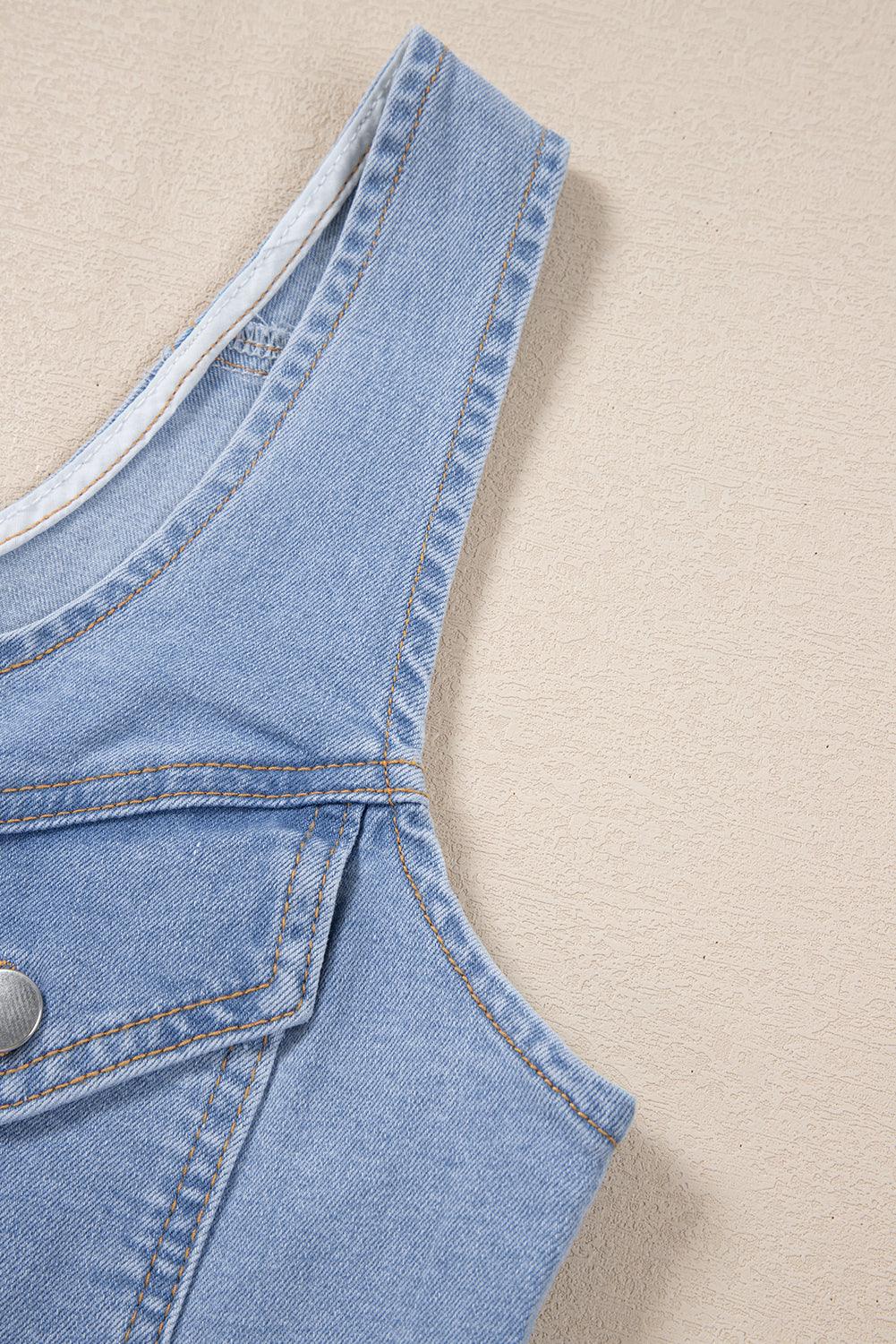 Mini Jurk met Knoopsluiting - Mini Dresses - Jurkjes.co