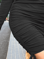 Mini Jurk met Koude Schouders - Mini Dresses - Jurkjes.co