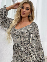 Mini Jurk met Leopardenprint en Ceintuur - Group11 - Jurkjes.co