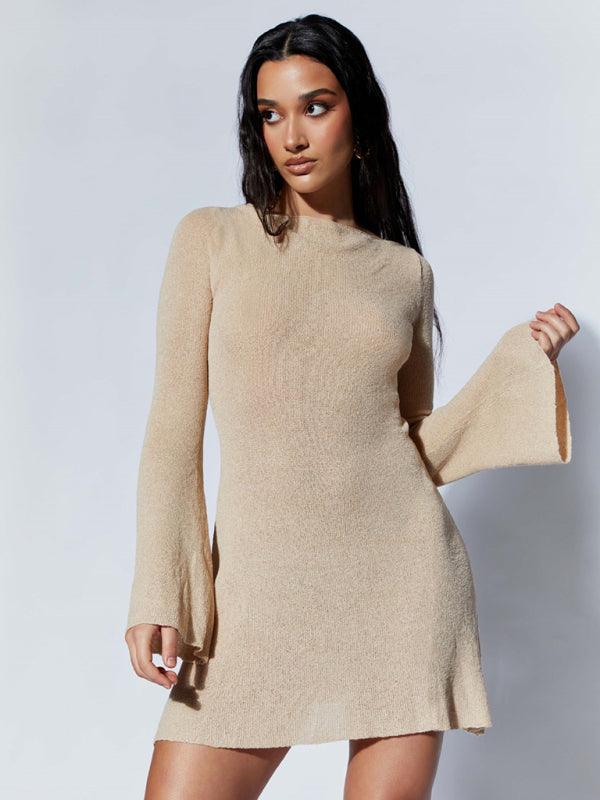 Mini Jurk met Luchtige Mouwen - Mini Dresses - Jurkjes.co