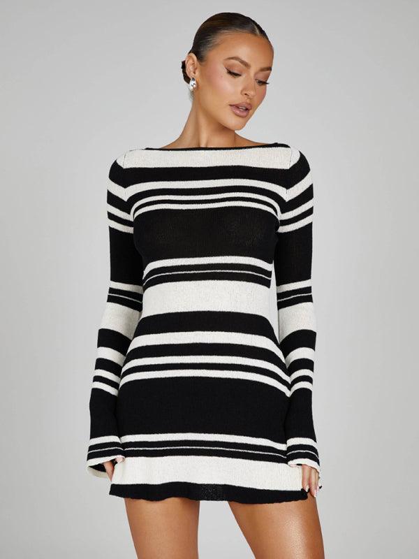 Mini Jurk met Luchtige Mouwen - Mini Dresses - Jurkjes.co