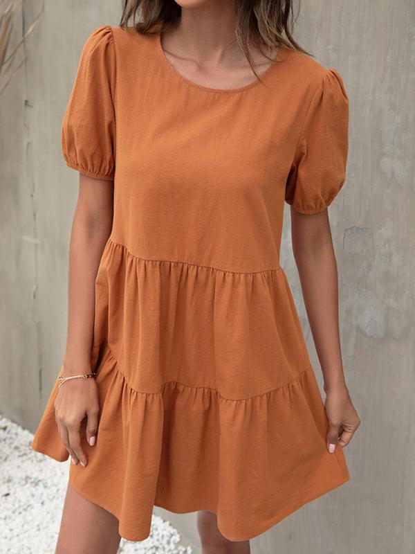 Mini Jurk met Luchtige Mouwen - Mini Dresses - Jurkjes.co