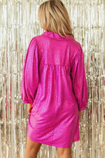 Mini Jurk met Luipaardprint en Kraag - Mini Dresses - Jurkjes.co