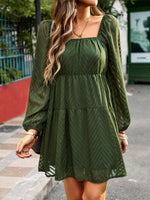 Mini Jurk met Off-Shoulder en Chevron - Mini Dresses - Jurkjes.co