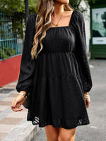 Mini Jurk met Off-Shoulder en Chevron - Mini Dresses - Jurkjes.co