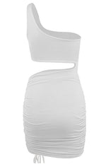 Mini Jurk met One-Shoulder en Cut-Out - Group4 - Jurkjes.co