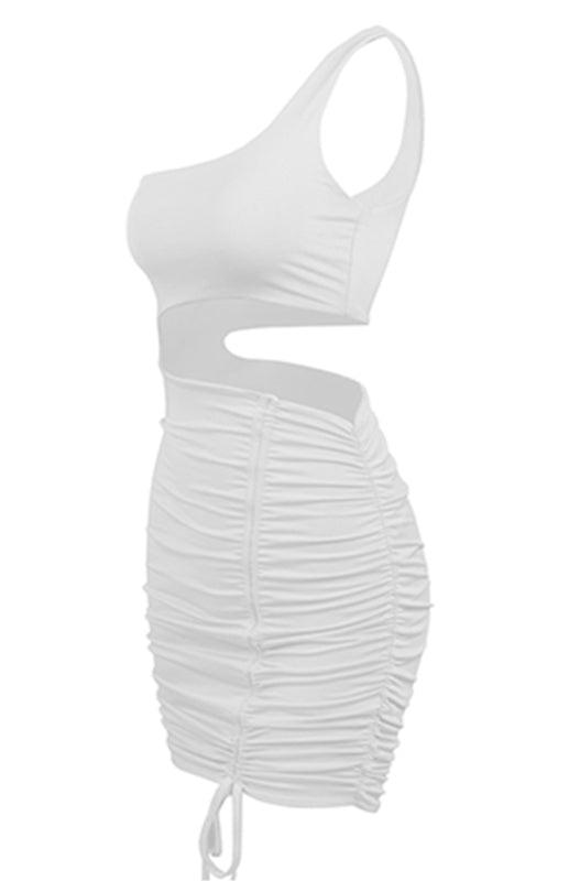 Mini Jurk met One-Shoulder en Cut-Out - Group4 - Jurkjes.co