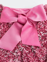 Mini Jurk met Pailletten en Lange Mouwen - Group1 - Jurkjes.co